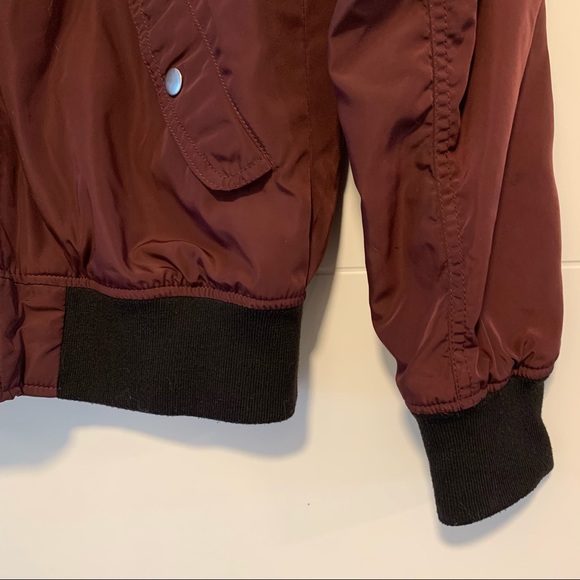 H&M | Burgundy Bomber-style Jacket - Picture 7 of 10